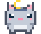 A cat in a moon tiara